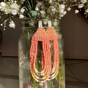 “Just Peachy” Large Handmade Earrings